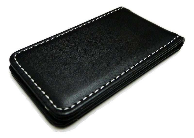 Tapp Collections Fine Leather Magnetic Money Clip - Black - Image 1